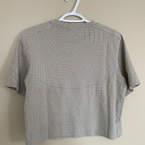 Heavyweight Cotton T-Shirt (Gradiating Grid Raw Linen Multi) - Picture 7 of 10